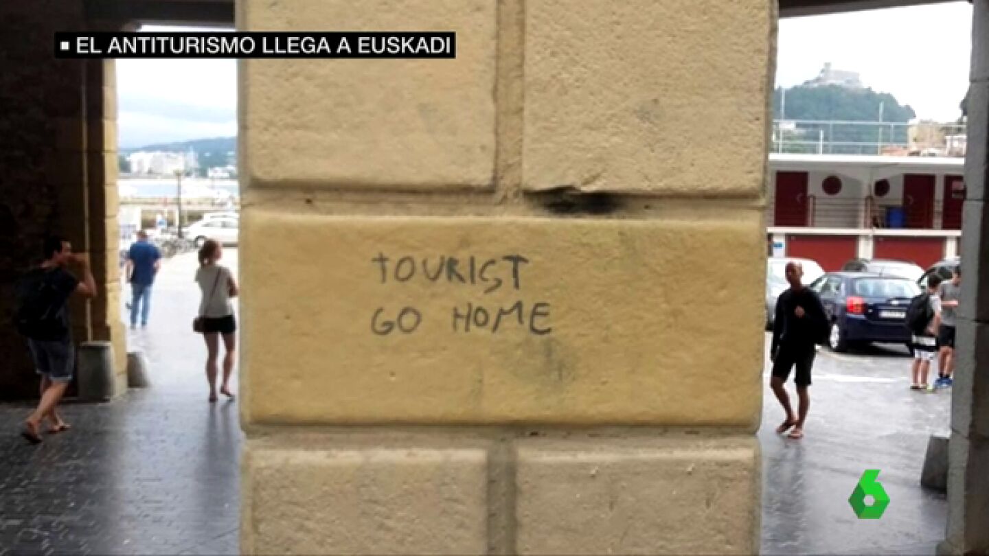 La turismofobia se extiende al Pa&iacute;s Vasco: "Aqu&iacute; la violencia ya acab&oacute;, esperemos que no surja otro tipo de violencia"