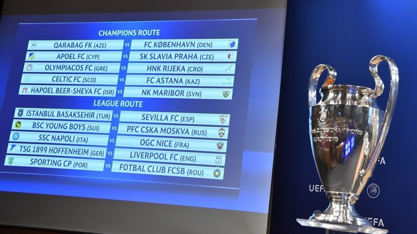 As&iacute; ha quedado el sorteo del play off de la Champions