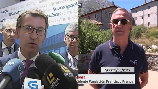 Alberto Núñez Feijóo responde a la Fundación Franco Alberto Núñez Feijóo responde a la Fundación Franco