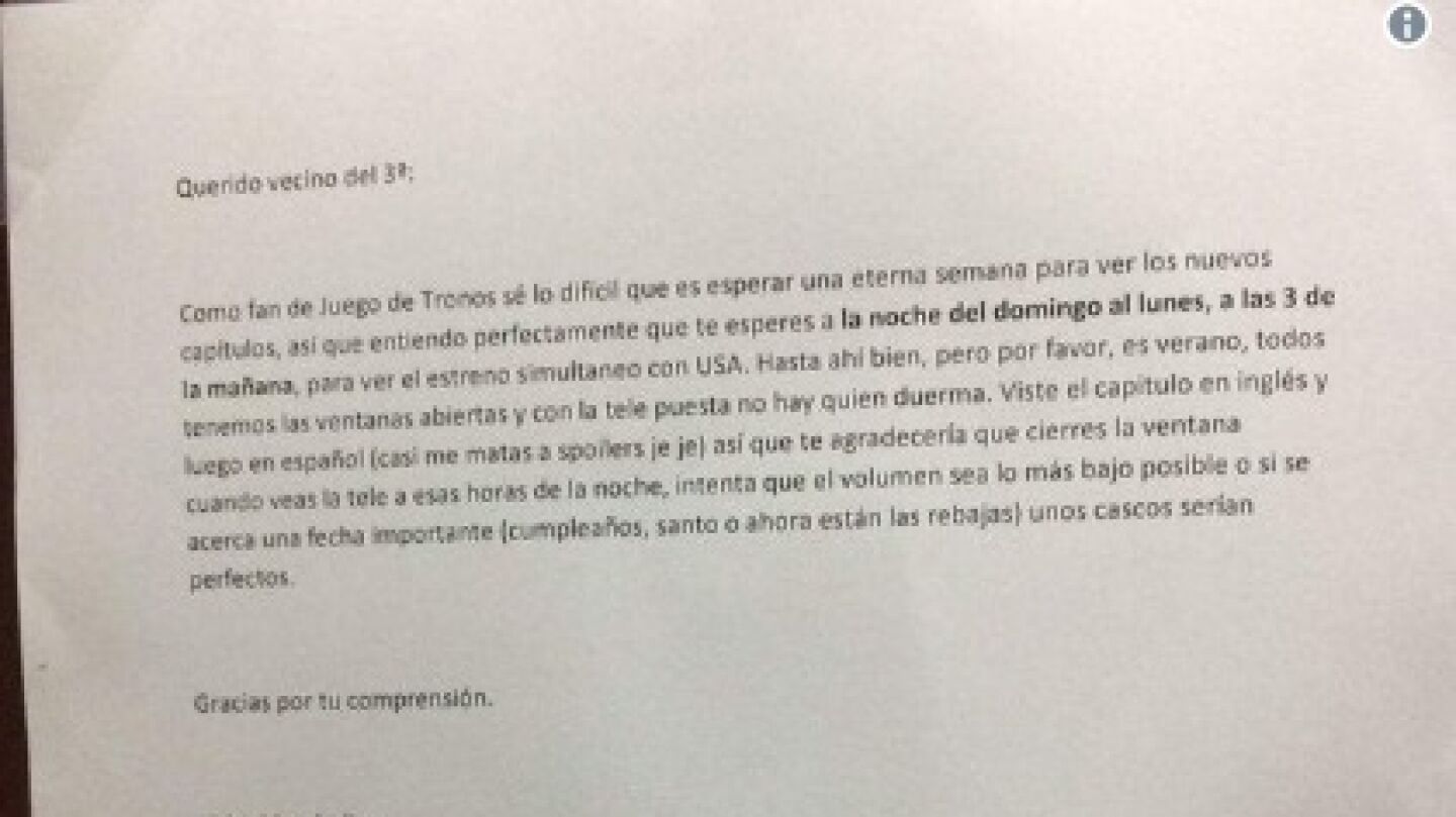 Notas sobre 'Juego de Tronos'