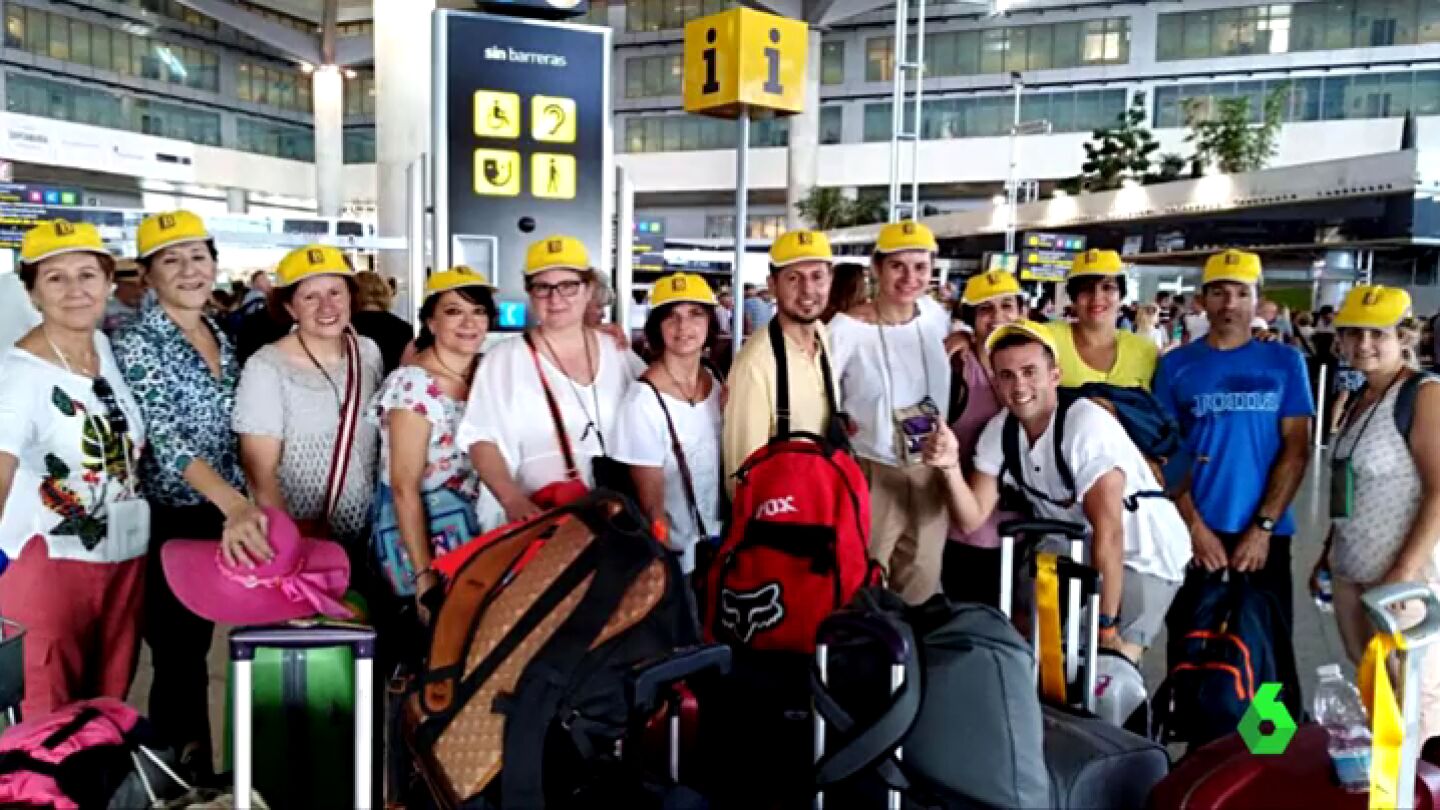 El grupo de espa&ntilde;oles que viaj&oacute; a la India