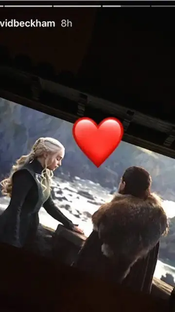 Una captura del Instagram del futbolista con el spoiler Una captura del Instagram del futbolista con el spoiler