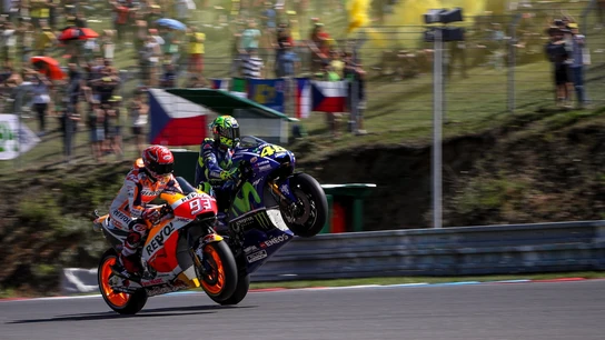 Marc Márquez y Valentino Rossi Marc Márquez y Valentino Rossi