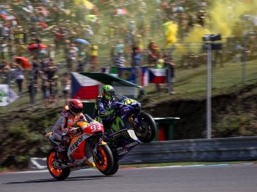 Marc M&aacute;rquez y Valentino Rossi
