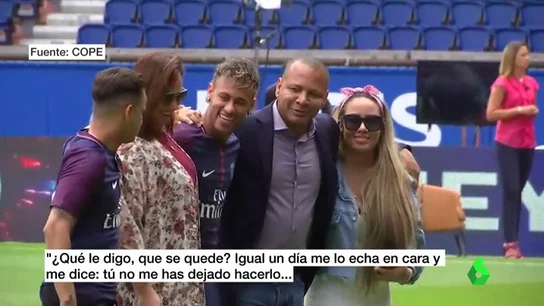 Neymar padre: "Intenté convencer a mi hijo de que se quedara en el Barça, pero con la actitud de la directiva cambié de opinión" Neymar padre: "Intenté convencer a mi hijo de que se quedara en el Barça, pero con la actitud de la directiva cambié de opinión"