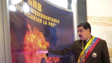 Nicolás Maduro durante la conmemoración de los 80 años de la creación de la Guardia Nacional Bolivariana