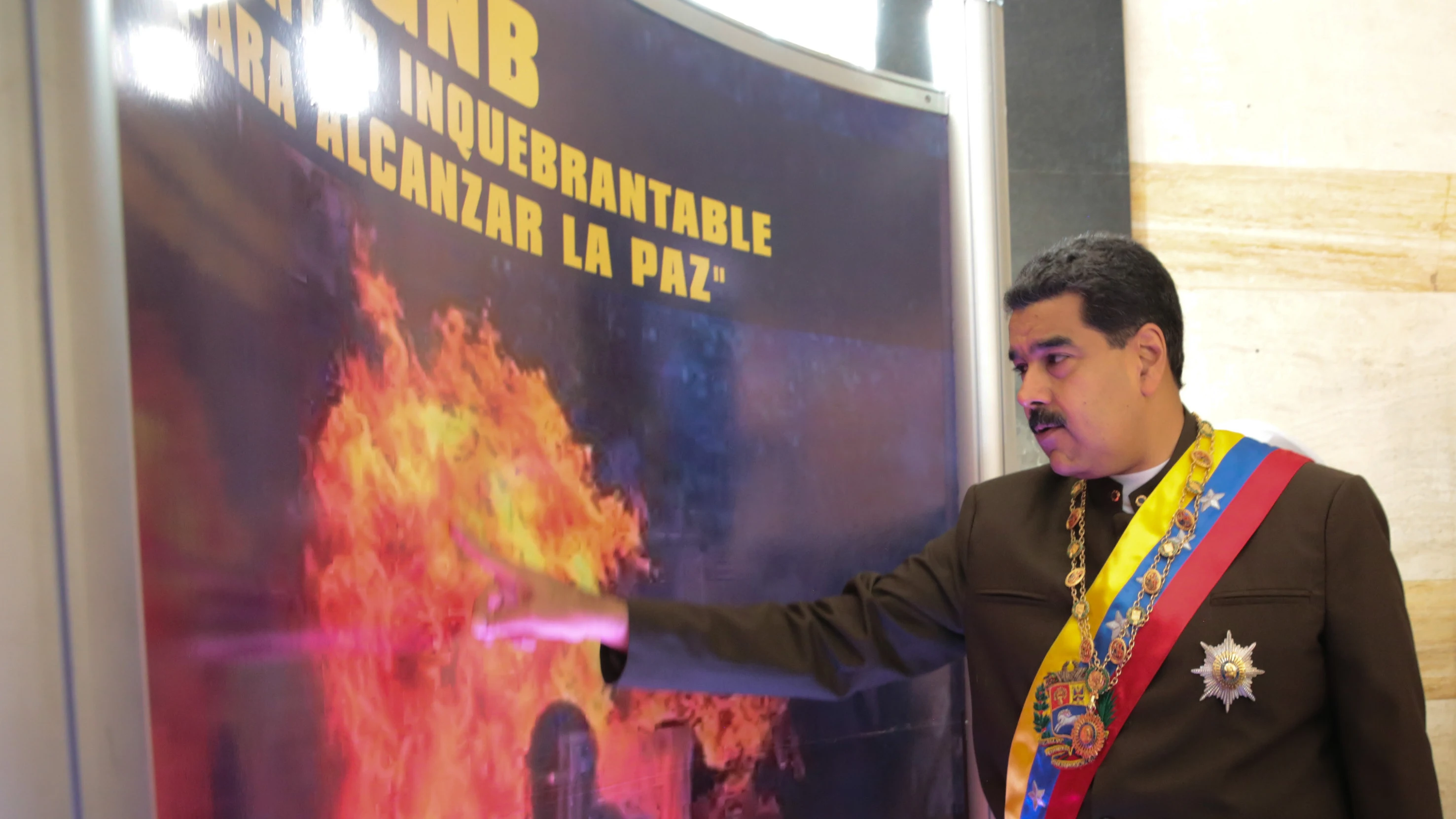 Nicolás Maduro durante la conmemoración de los 80 años de la creación de la Guardia Nacional Bolivariana