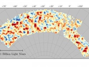 Mapa presentado por los científicos del Dark Energy Survey Mapa presentado por los científicos del Dark Energy Survey