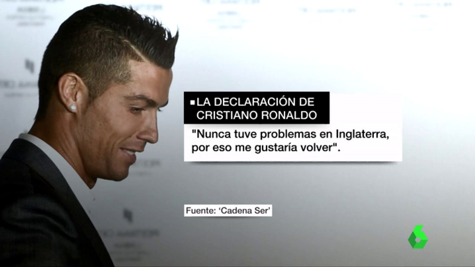 Declaraci&oacute;n completa de Cristiano Ronaldo: "Nunca tuve problemas en Inglaterra, por eso me gustar&iacute;a volver"