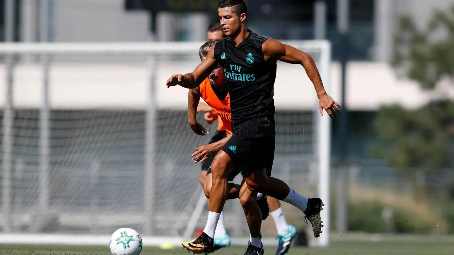 Cristiano durante un entrenamiento