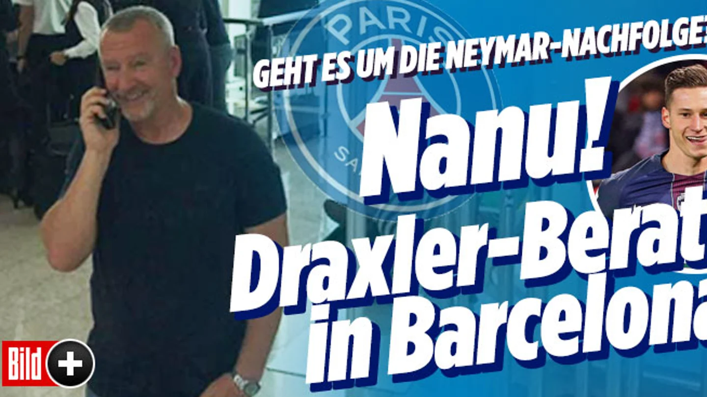 El agente de Draxler, en Barcelona El agente de Draxler, en Barcelona