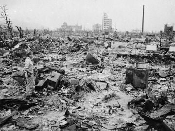 Imagen de Hiroshima tras la explosión de la bomba atómica