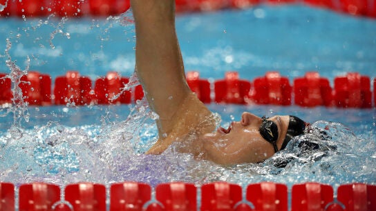 Mireia Belmonte durante la clasificaci&oacute;n