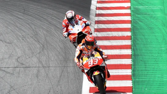 Uno de los adelantamientos de Márquez Uno de los adelantamientos de Márquez
