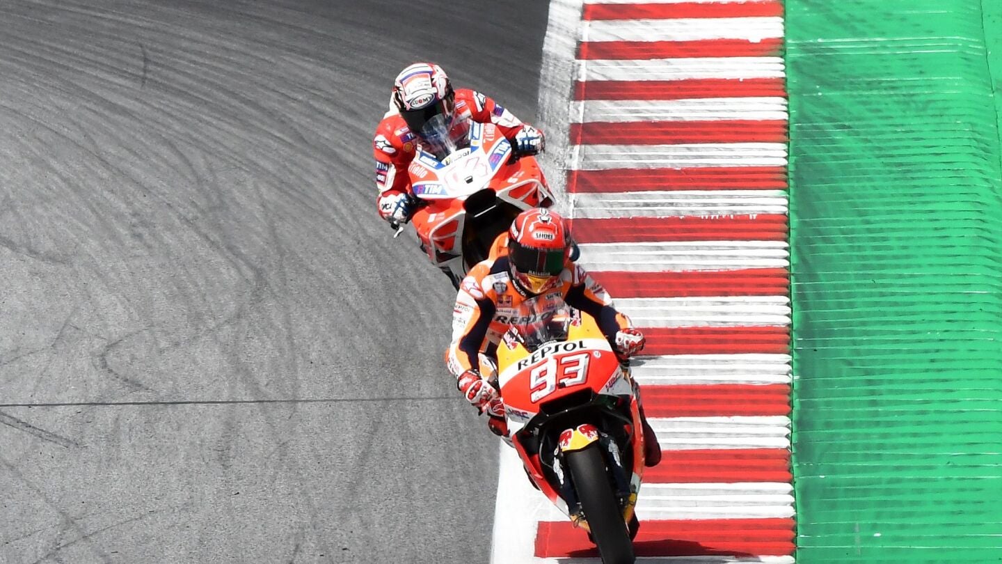 Uno de los adelantamientos de M&aacute;rquez
