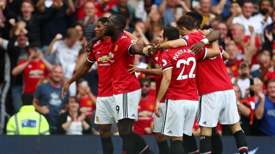 Lukaku celebra uno de sus goles ante el West Ham United