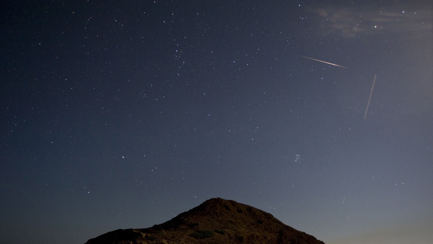 Perseidas, vistas desde Mah&oacute;n, Menorca