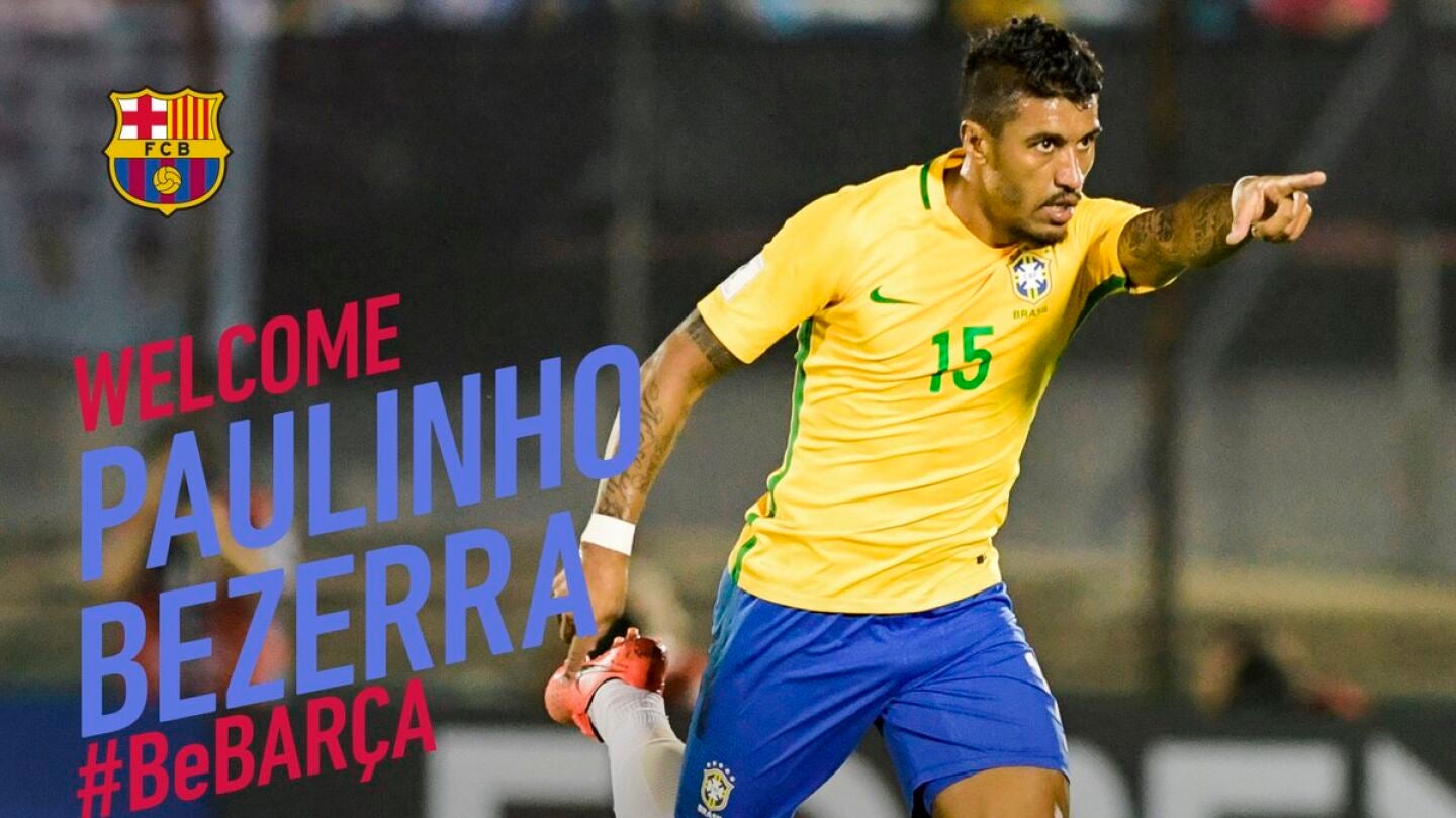 Paulinho, nuevo jugador del Barcelona