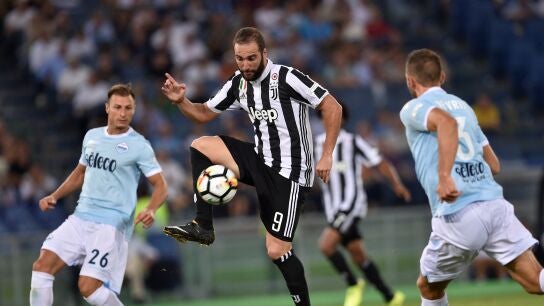 Higua&iacute;n durante la final