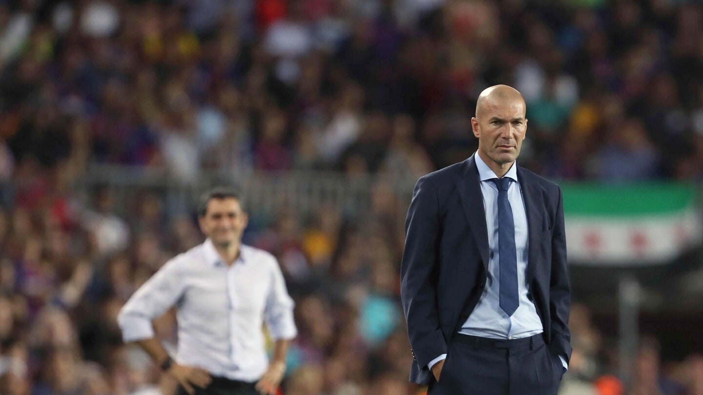 Zidane en el partido