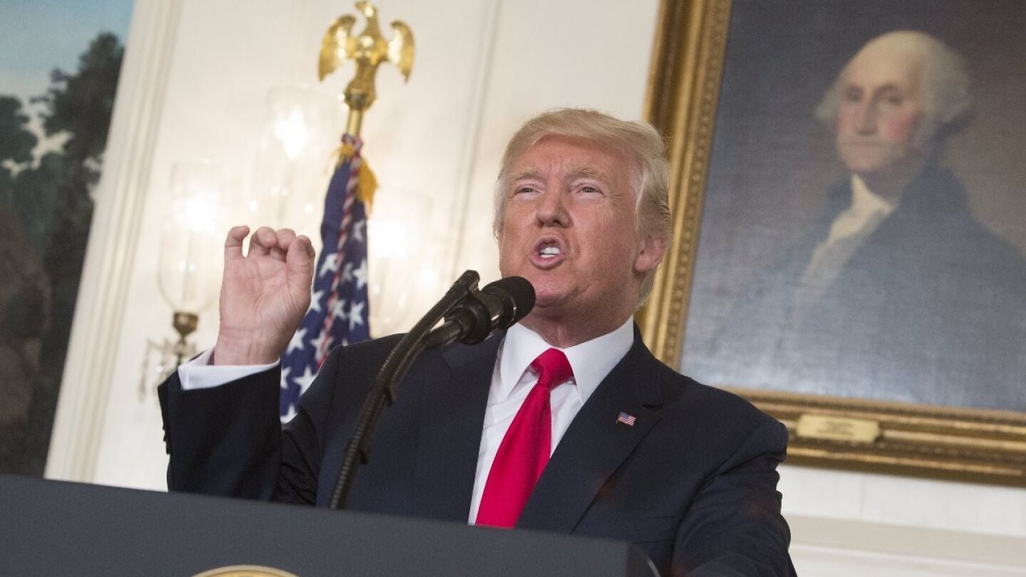 Donald Trump ante los medios de comunicaci&oacute;n