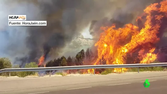 incendio de los Villares, en Jaen incendio de los Villares, en Jaen