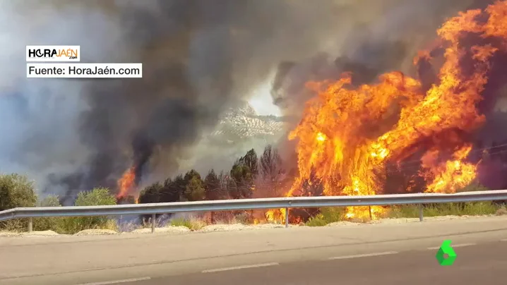 incendio de los Villares, en Jaen