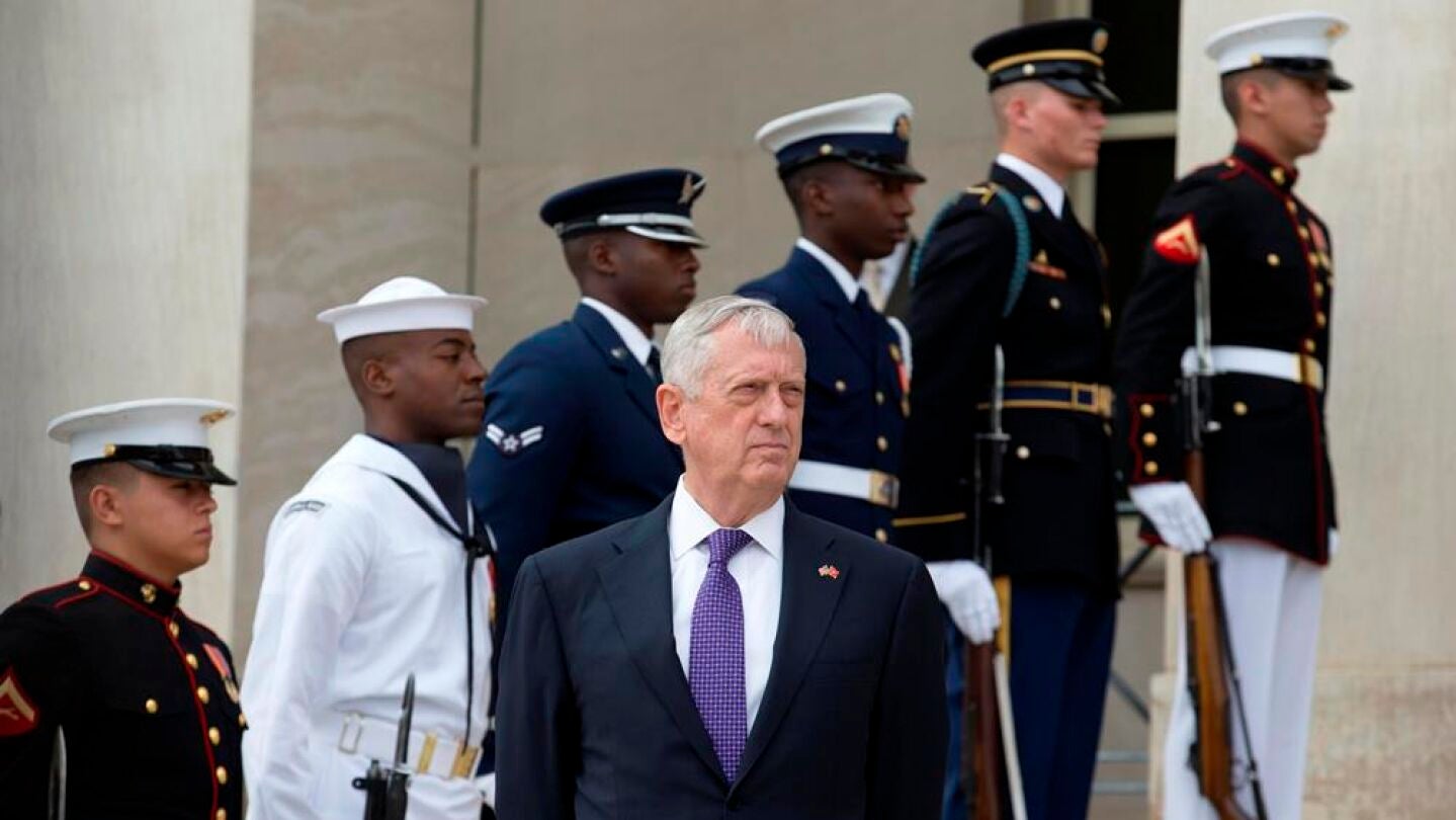 El secretario de Defensa estadounidense, James Mattis