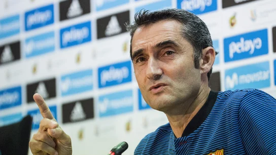 Ernesto Valverde, en rueda de prensa Ernesto Valverde, en rueda de prensa