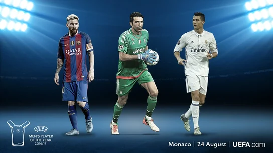Messi, Buffon y Cristiano Ronaldo, finalistas a mejor jugador del año Messi, Buffon y Cristiano Ronaldo, finalistas a mejor jugador del año