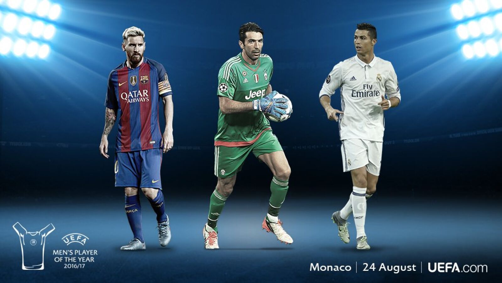 Messi, Buffon y Cristiano Ronaldo, finalistas a mejor jugador del a&ntilde;o