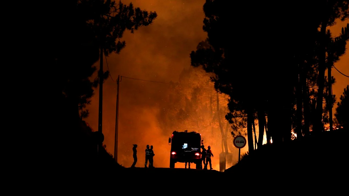 Incendio forestal en Vila de Rei, Portugal Incendio forestal en Vila de Rei, Portugal