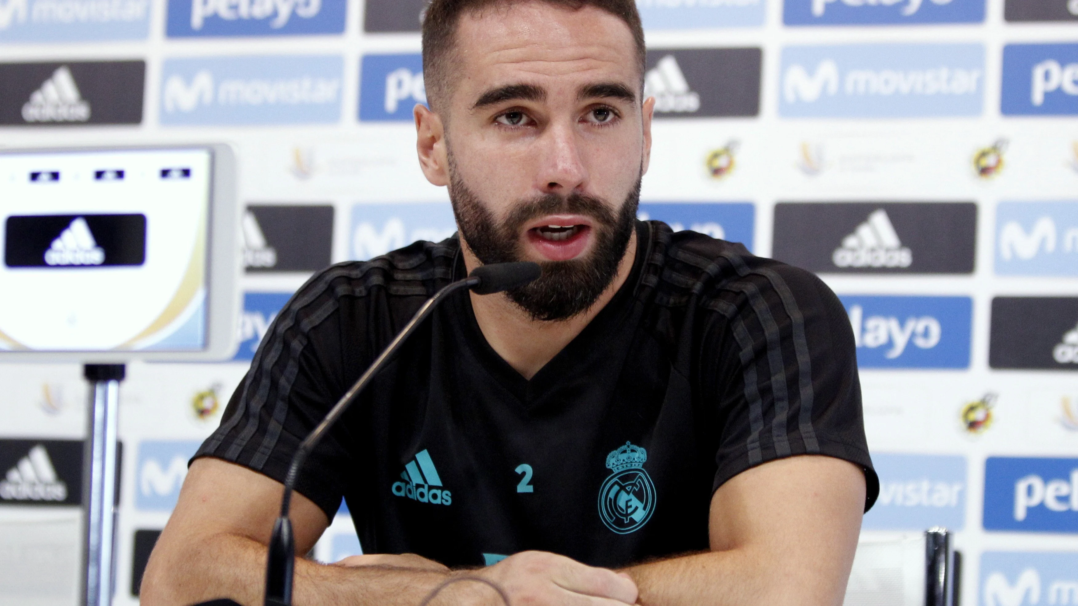 Carvajal, durante la rueda de prensa