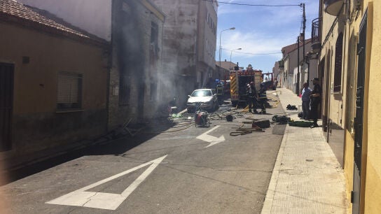 Vista de la casa del barrio de Pizarrales de Salamanca