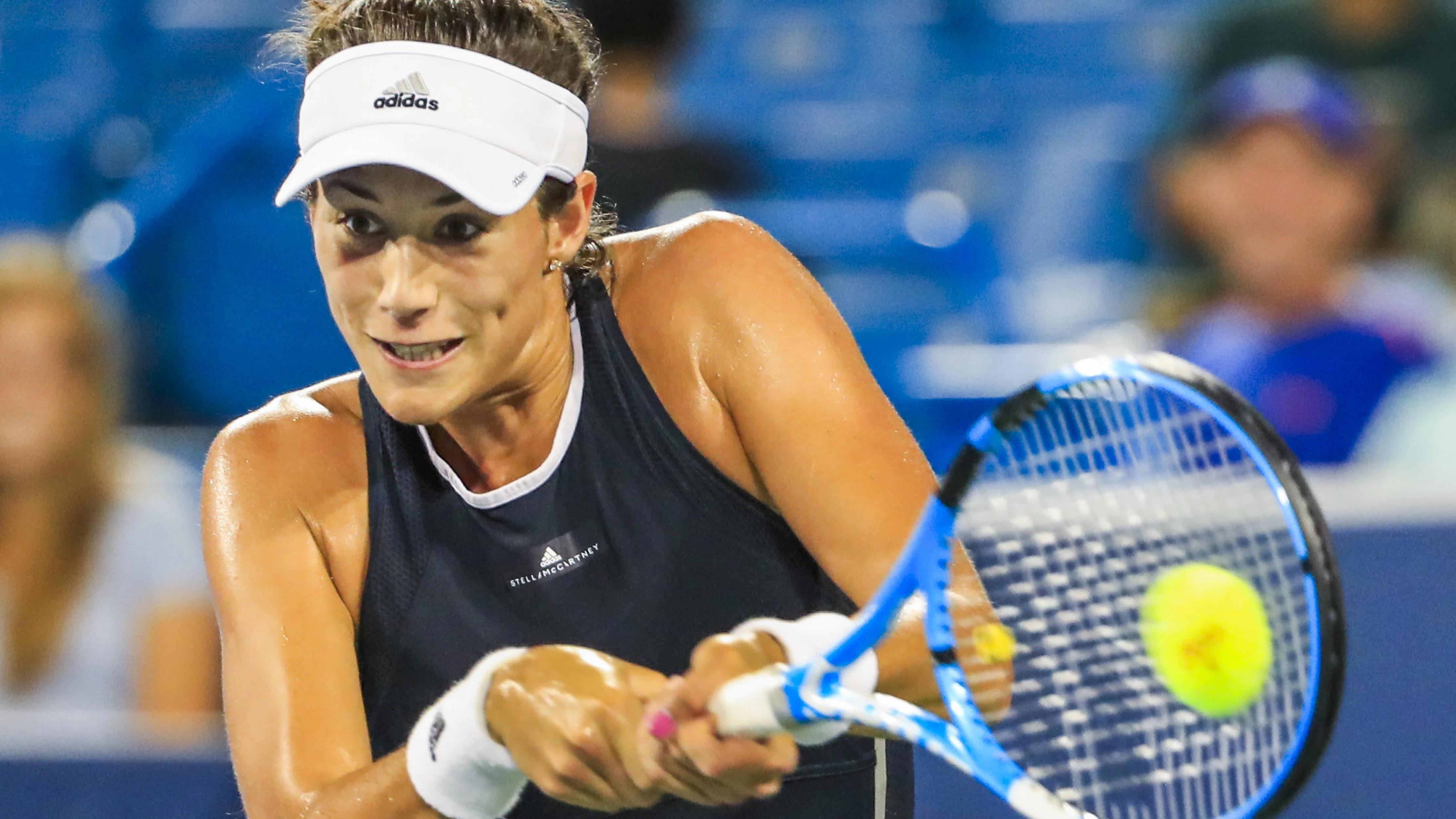 Muguruza, en su partido contra Beatriz Haddad