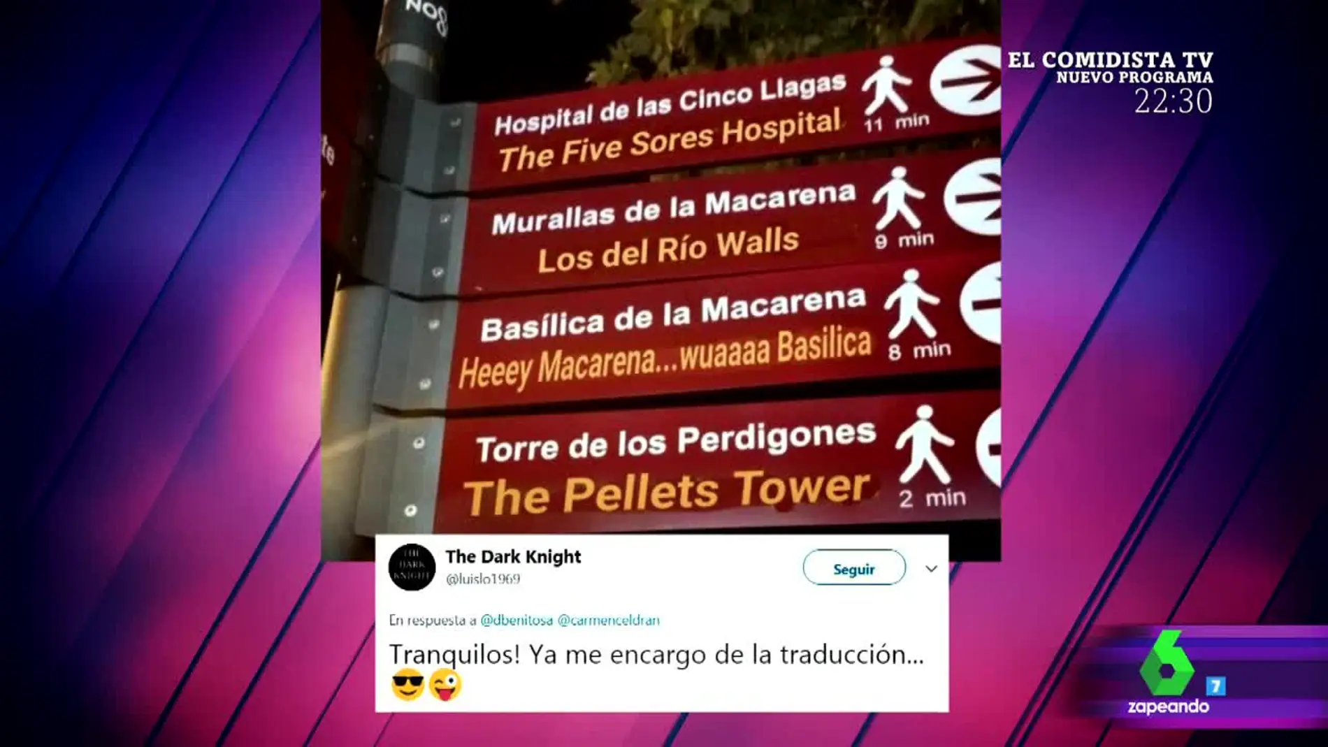Meme de los carteles turísticos de Sevilla