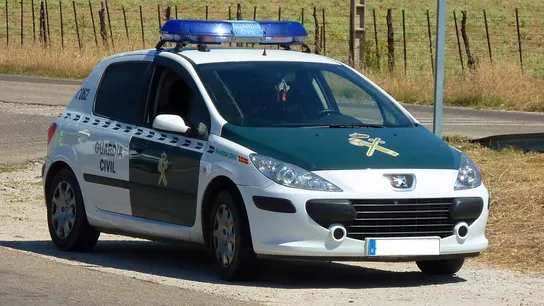 Coche de la Guardia Civil, imagen de archivo Coche de la Guardia Civil, imagen de archivo