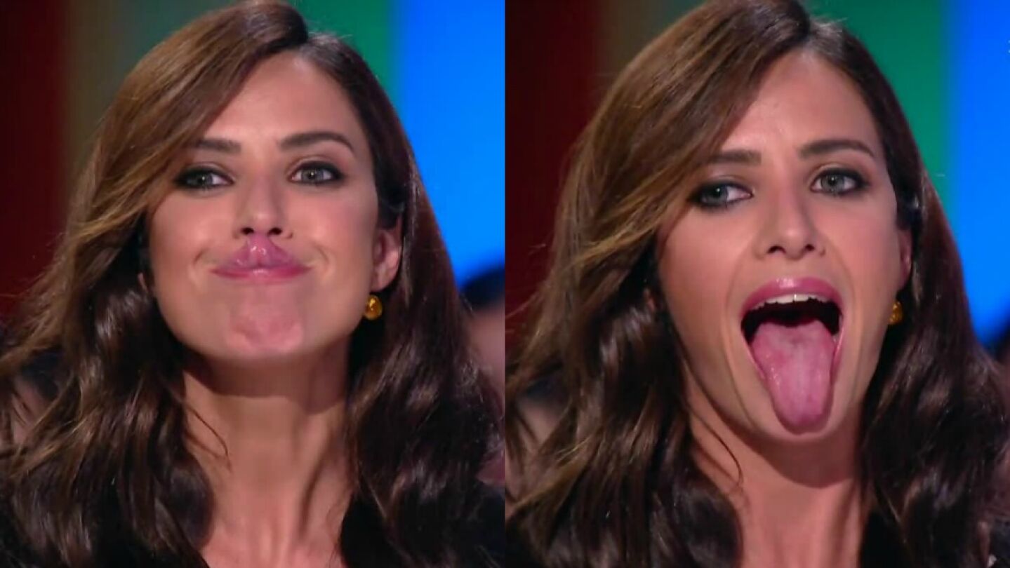 La extra&ntilde;a habilidad de Paula Prendes con su lengua