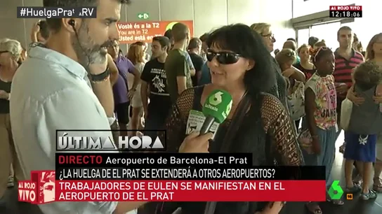 Trabajadora en huelga de Eulen Trabajadora en huelga de Eulen