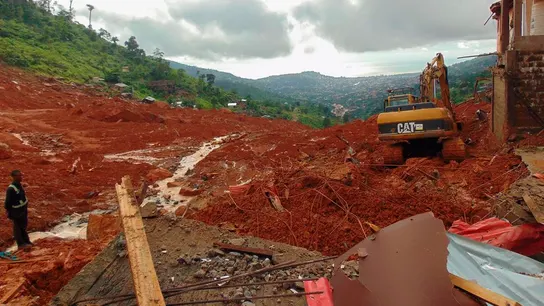 Deslizamiento de tierras en Sierra Leona Deslizamiento de tierras en Sierra Leona
