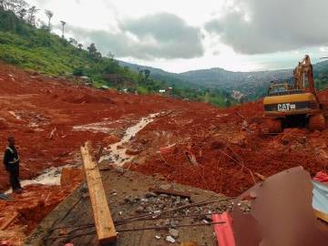 Deslizamiento de tierras en Sierra Leona Deslizamiento de tierras en Sierra Leona