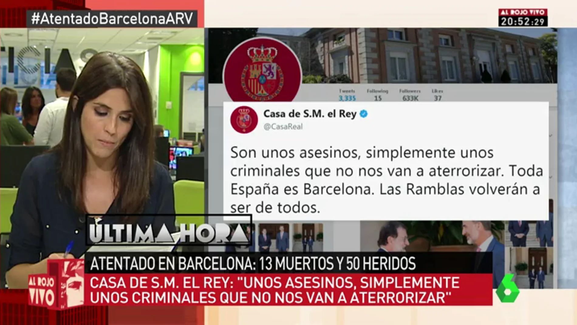 Lideres políticos nacionales e internacionales muestran sus condolencias tras el atentado terrorista en Barcelona 