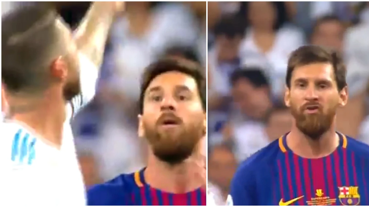 Sergio Ramos y el gesto que enfadó a Messi Sergio Ramos y el gesto que enfadó a Messi