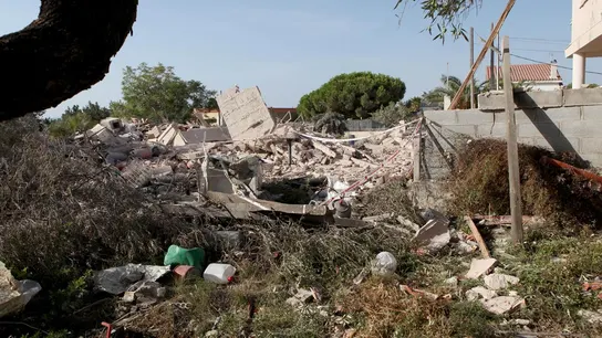 Restos de la explosión en Tarragona Restos de la explosión en Tarragona