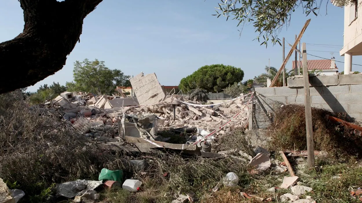 Restos de la explosión en Tarragona