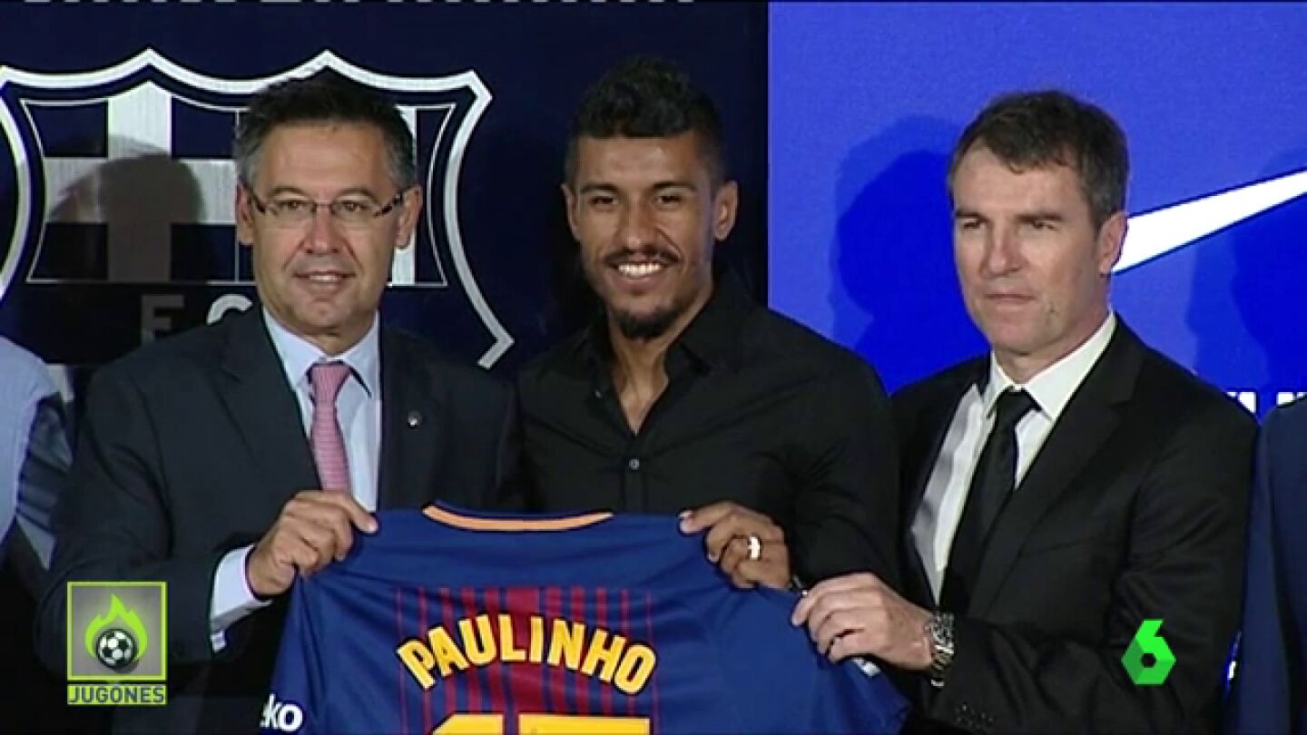 Paulinho, presentado con el Bar&ccedil;a