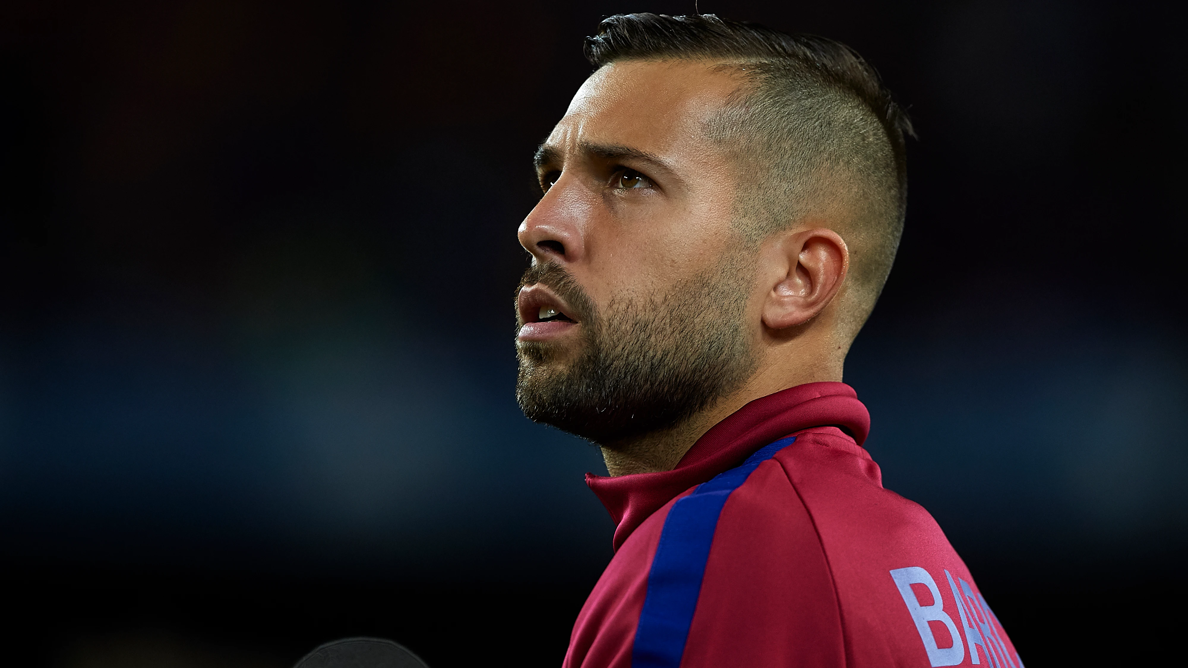 Jordi Alba, durante un partido con el Barça