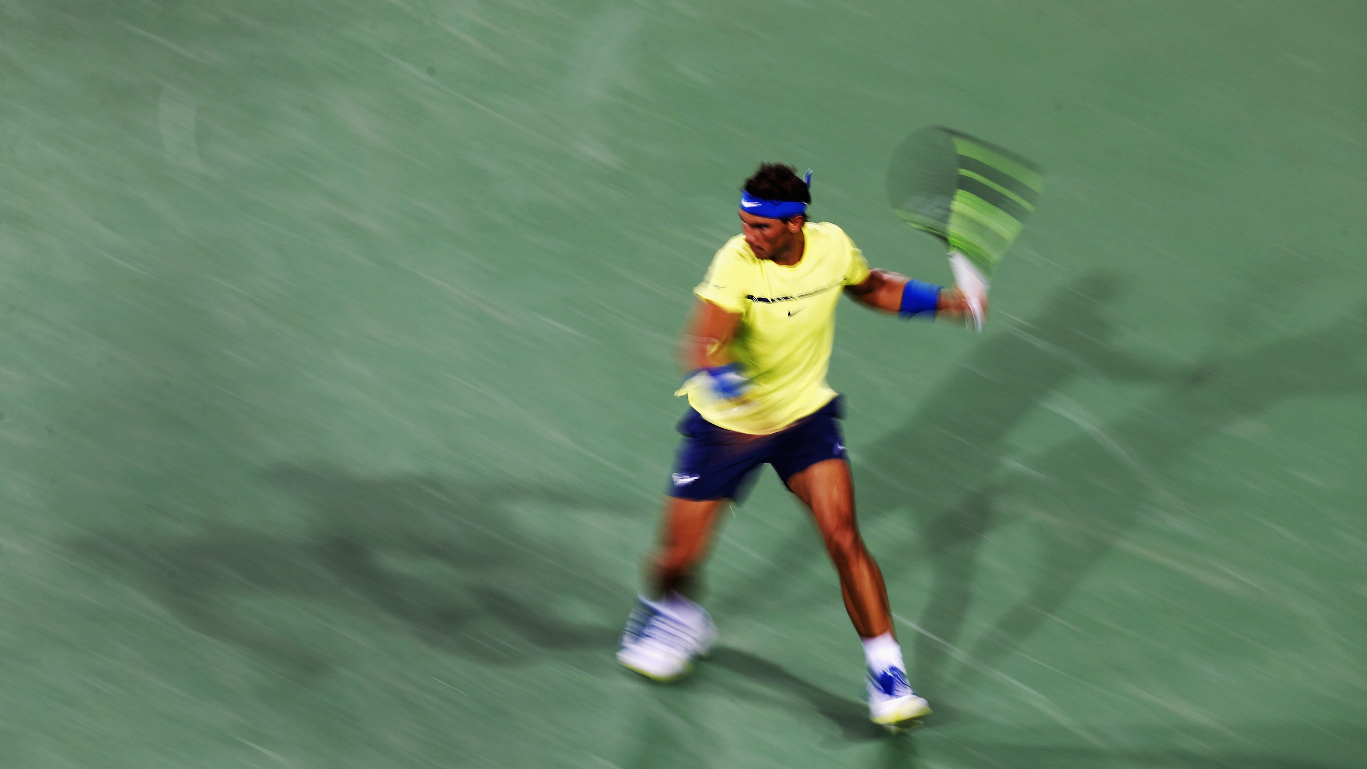 Rafa Nadal, durante su partido en Cincinnati contra Gasquet