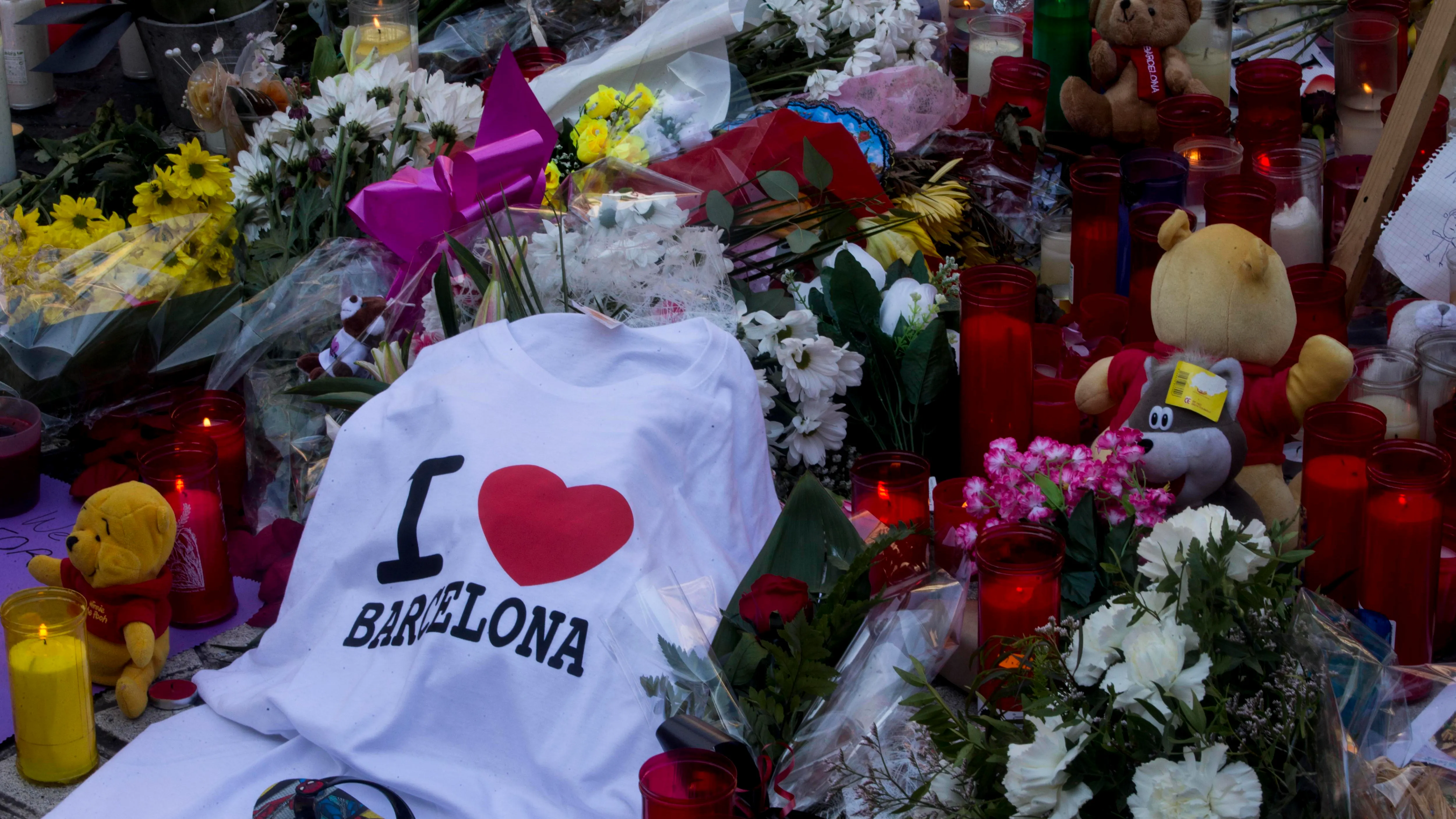 Homenaje en las Ramblas