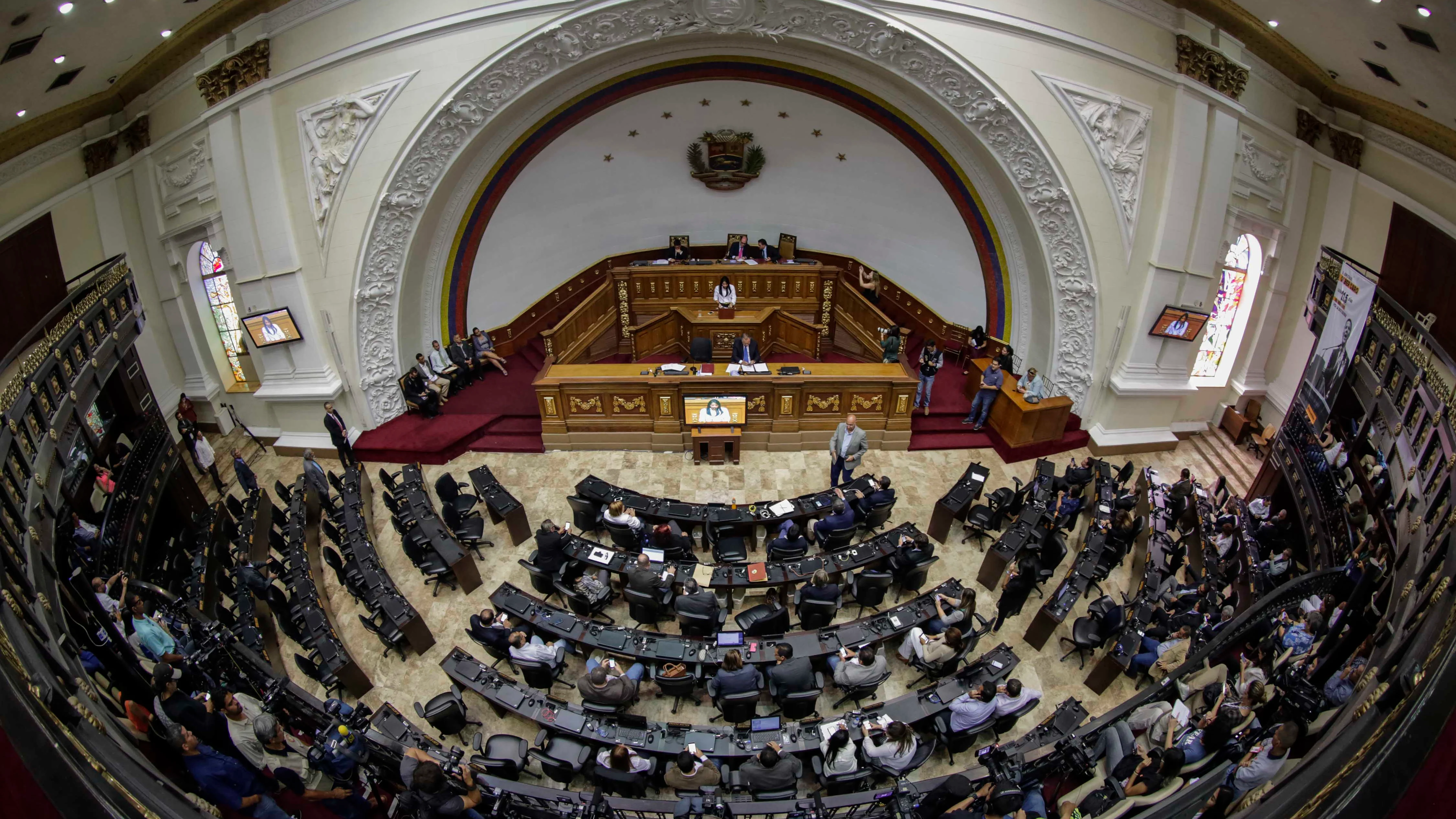 Vista general del Parlamento venezolano